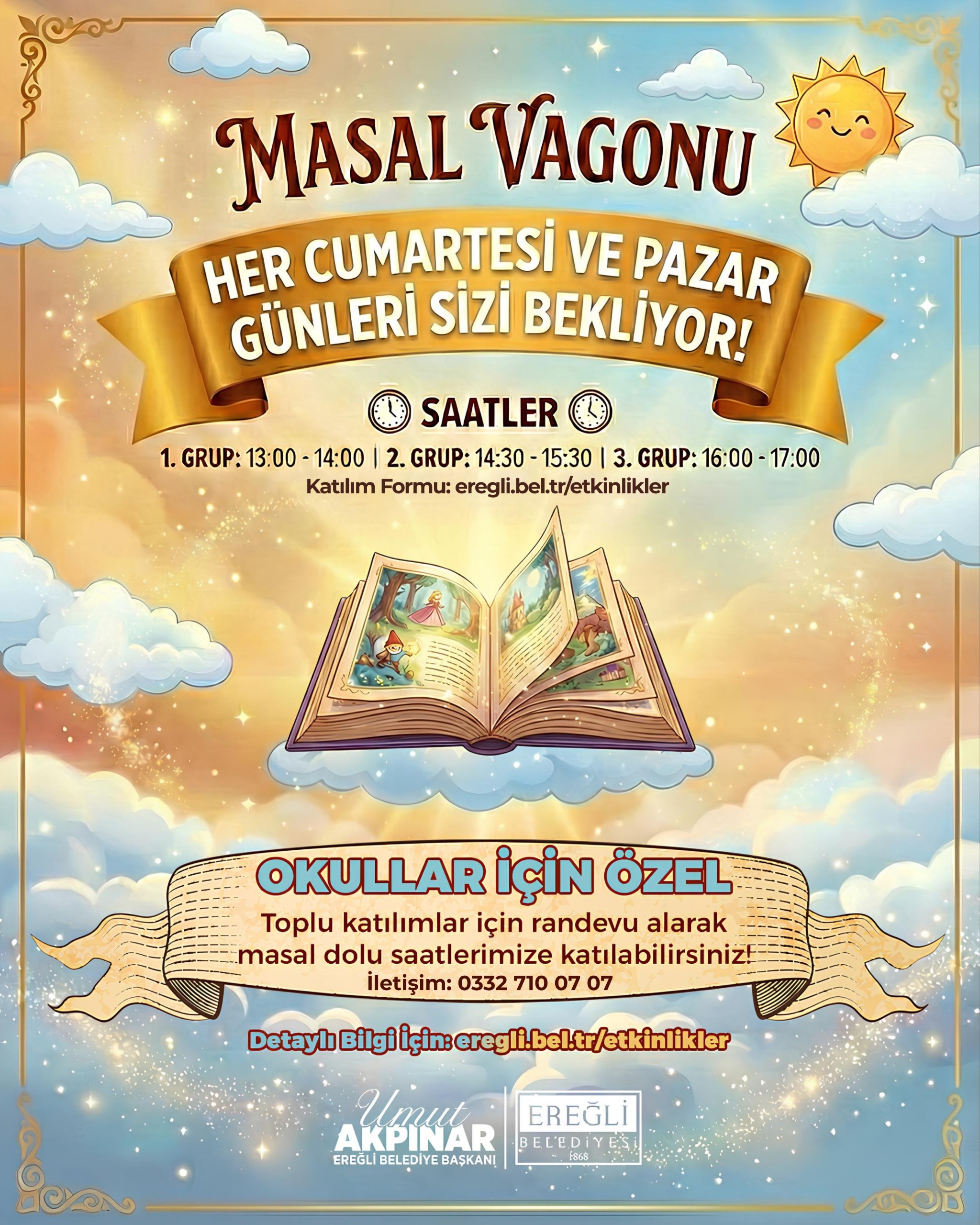 Masal Vagonu Sizi Bekliyor!
