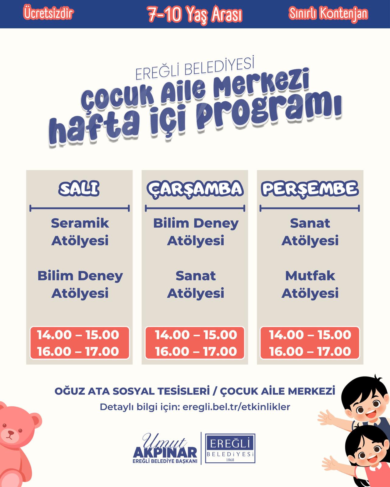 Çocuk Aile Merkezi Atölye Etkinlikleri 