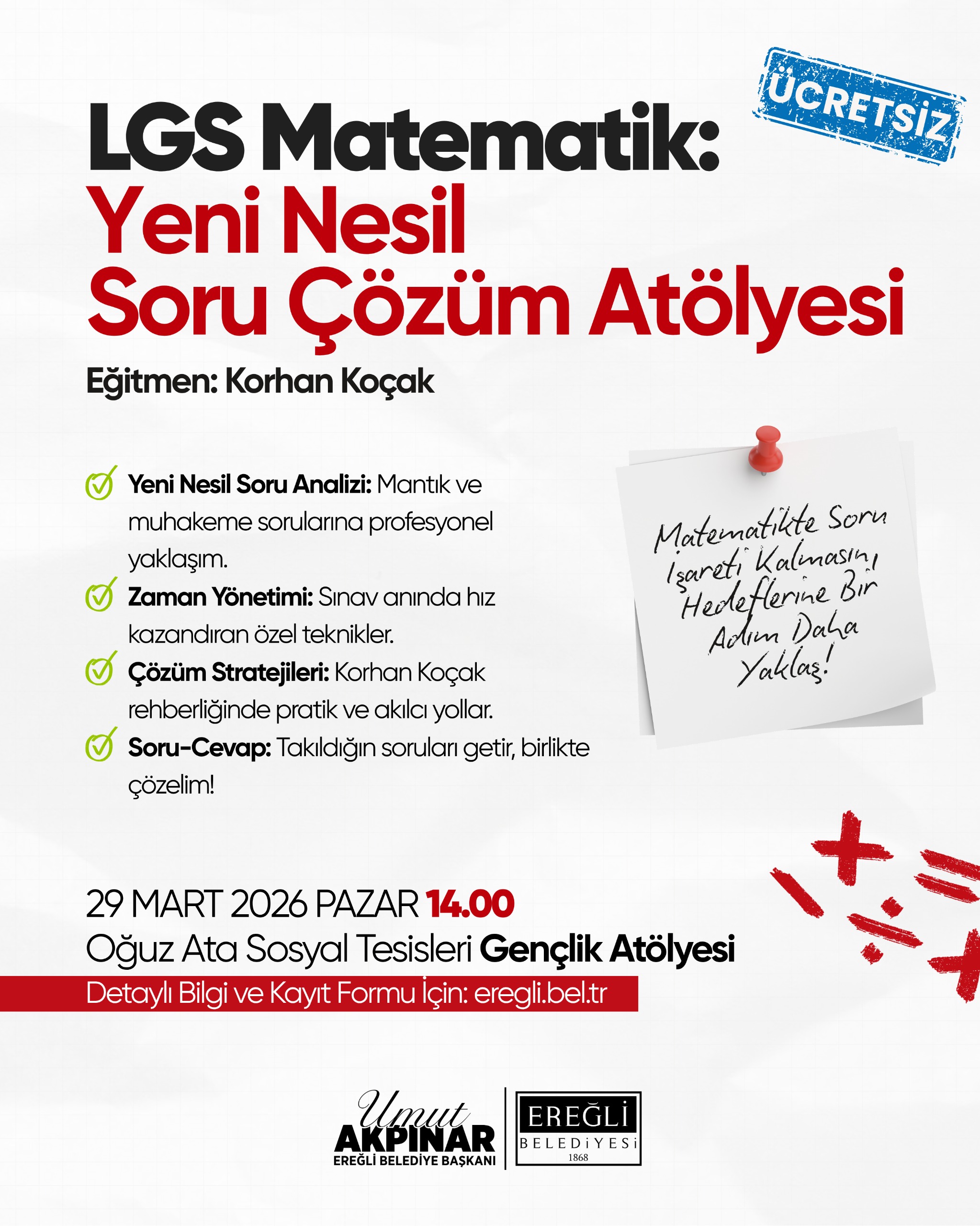 LGS Matematik Yeni Nesil Soru Çözüm Atölyesi