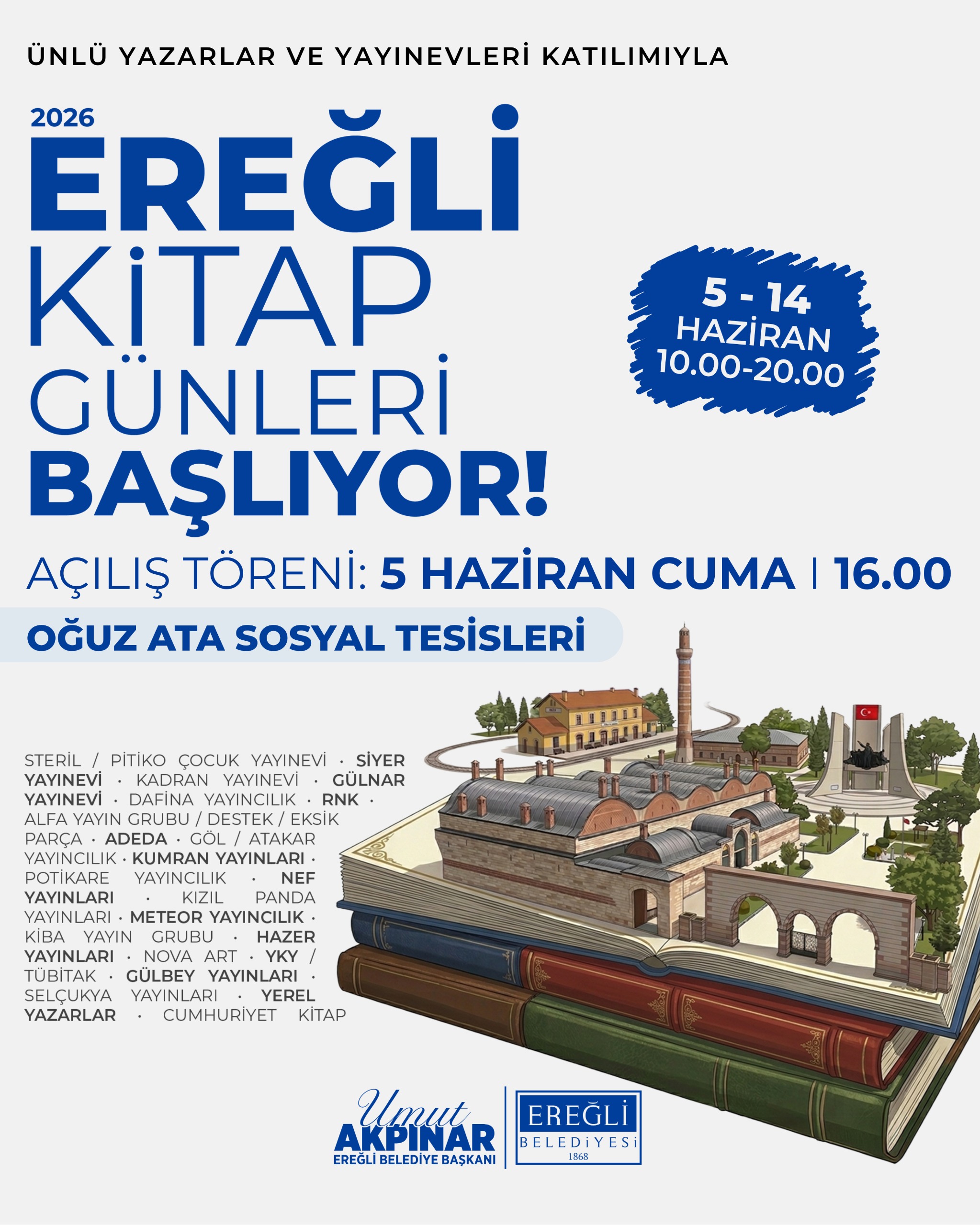 Ereğli Kitap Günleri Başlıyor!📚