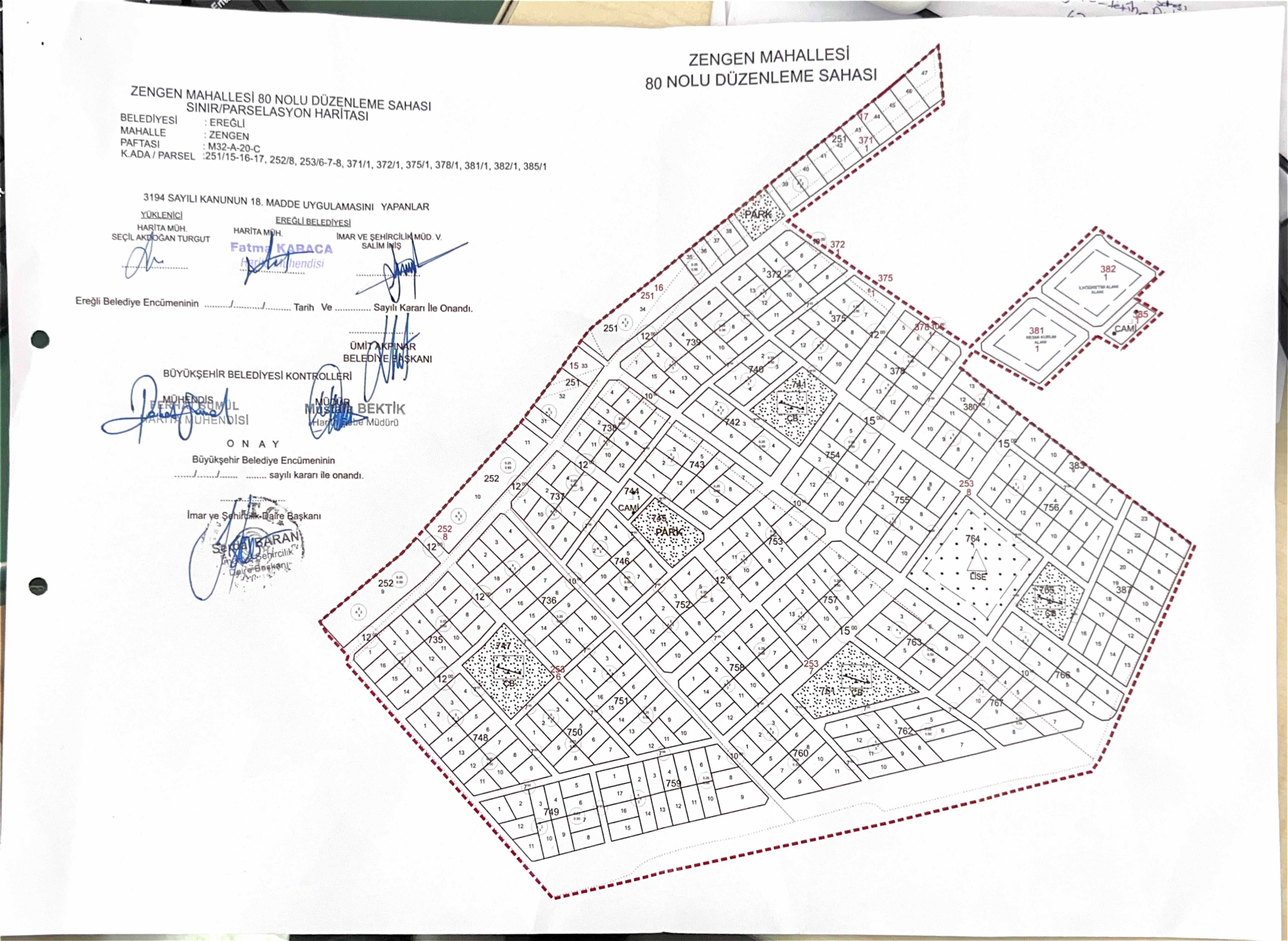 Zengen Mahallesi 80 Nolu Düzenleme Sahası