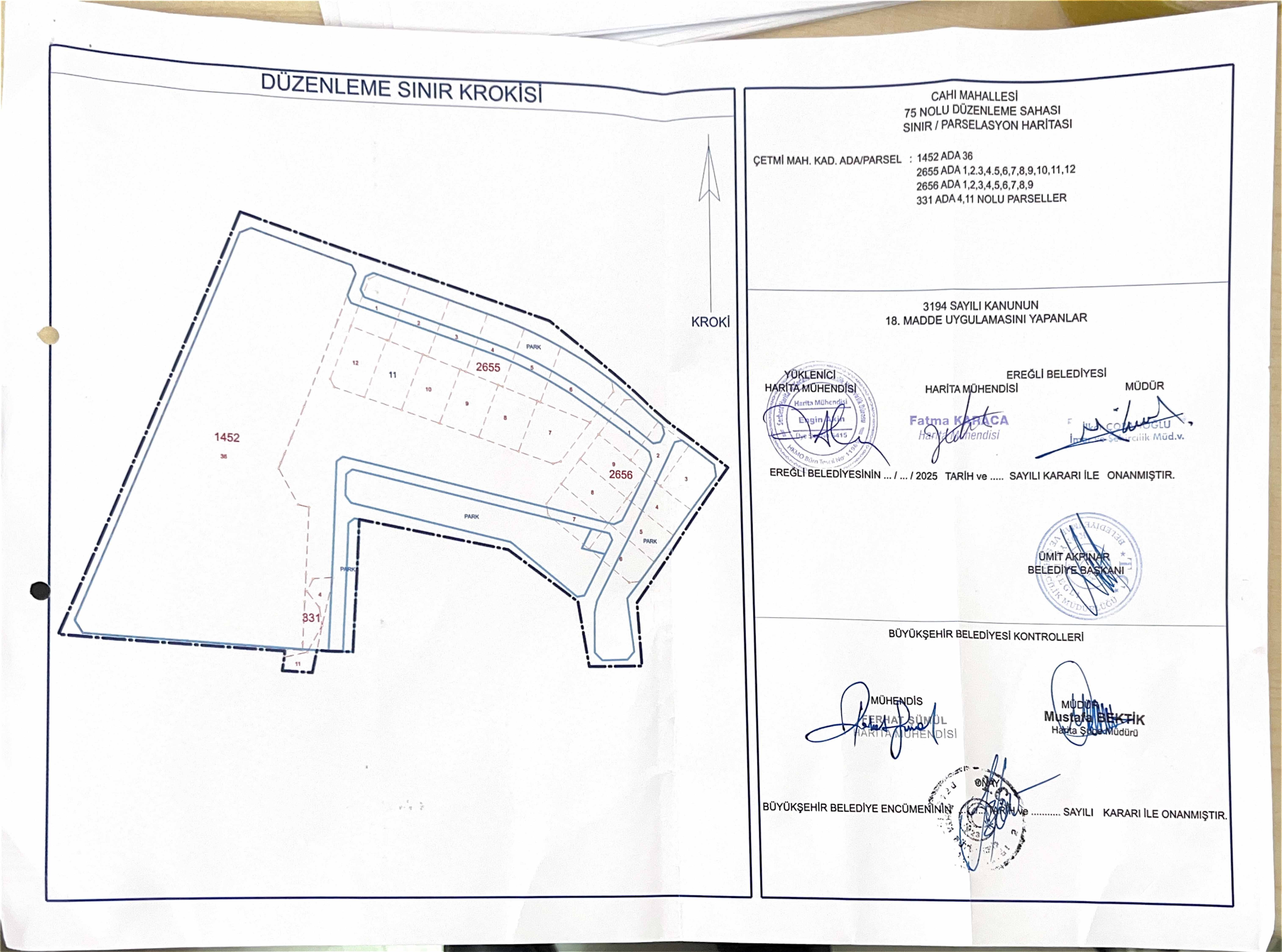 Cahı Mahallesi 75 Nolu Düzenleme Sahası