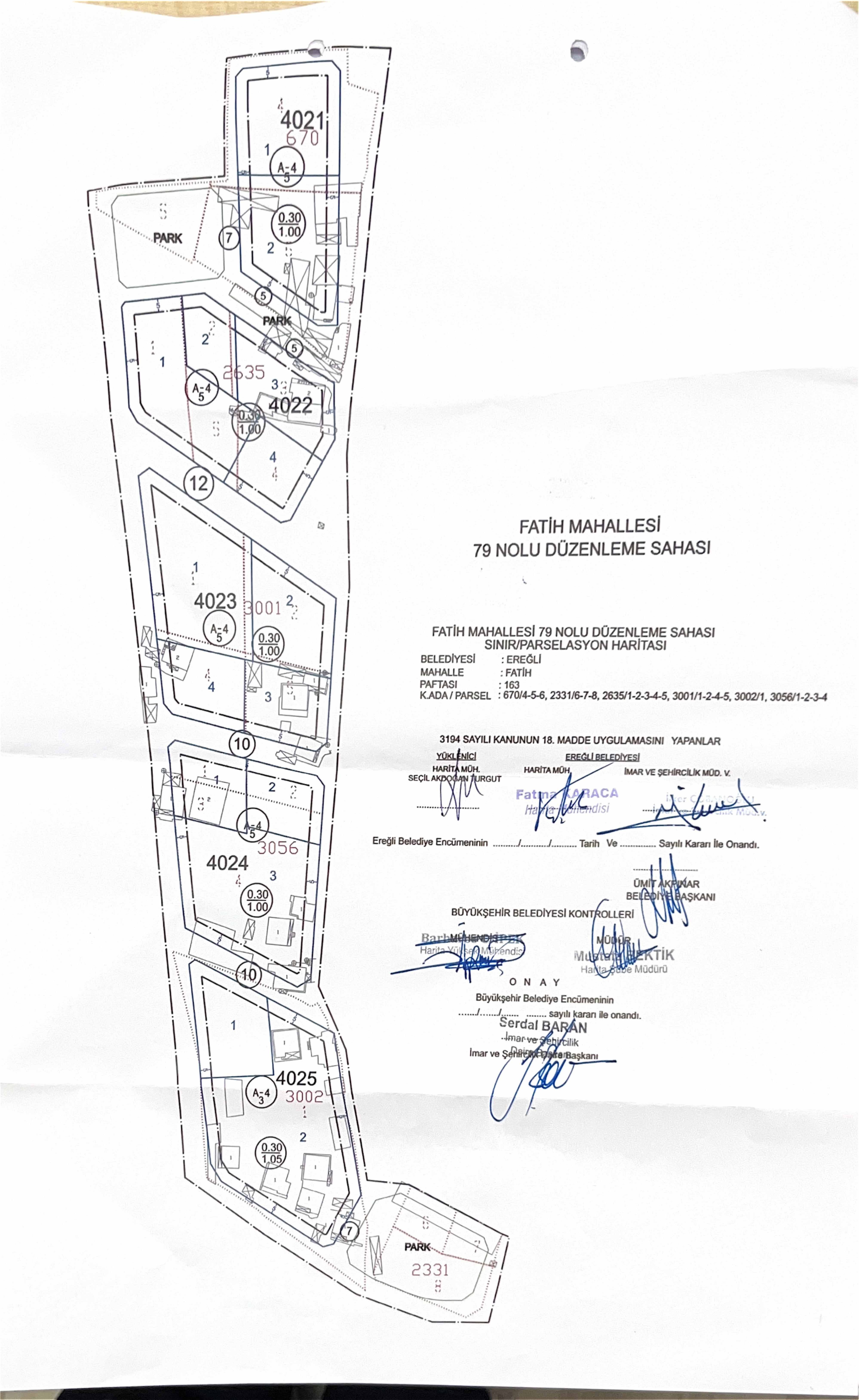 Fatih Mahallesi 79 Nolu Düzenleme Sahası